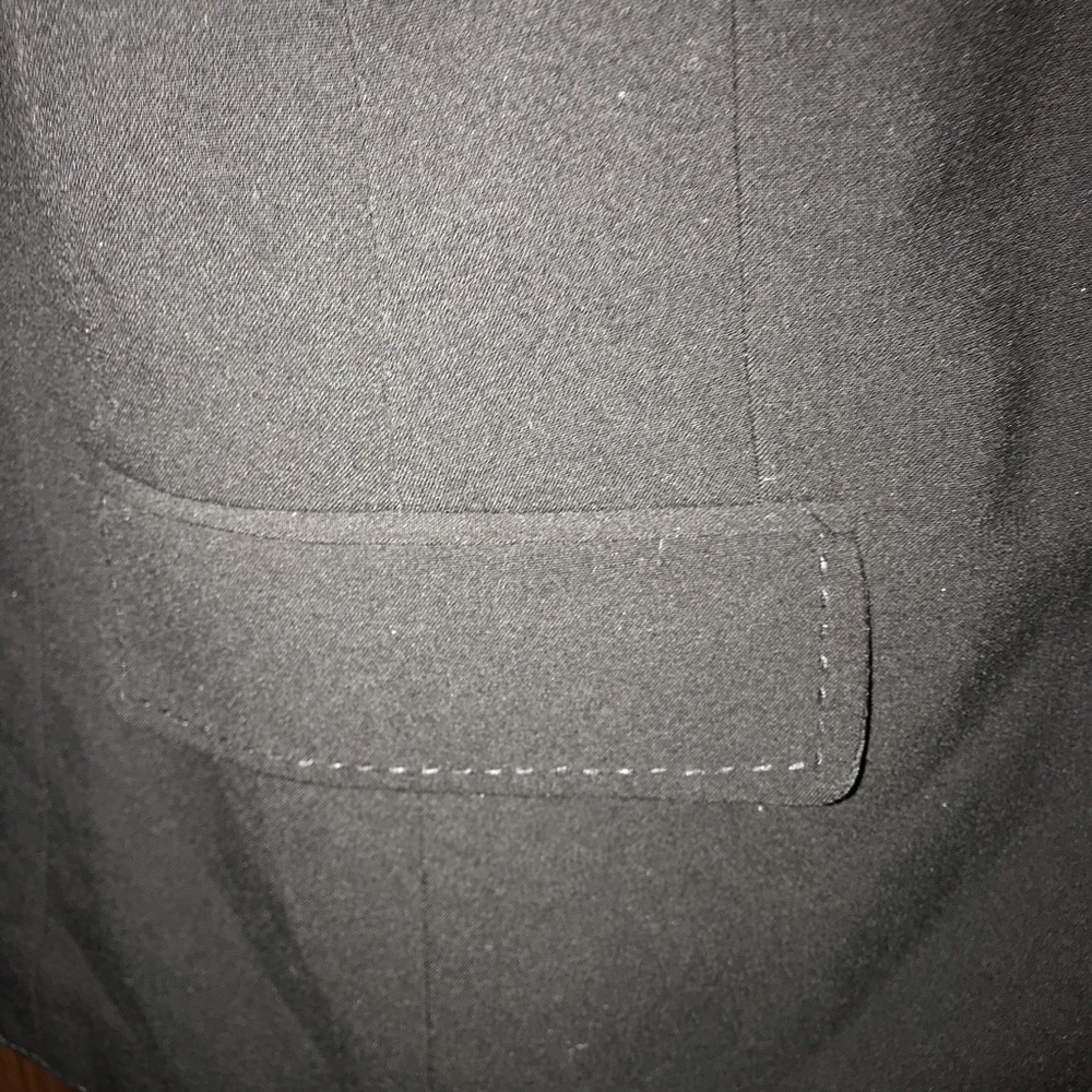 Apostrophe Black Lined Blazer Jacket Button Front - image 5